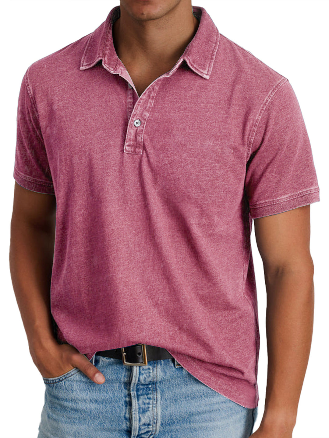 Édouard | Polo avec collier pour hommes