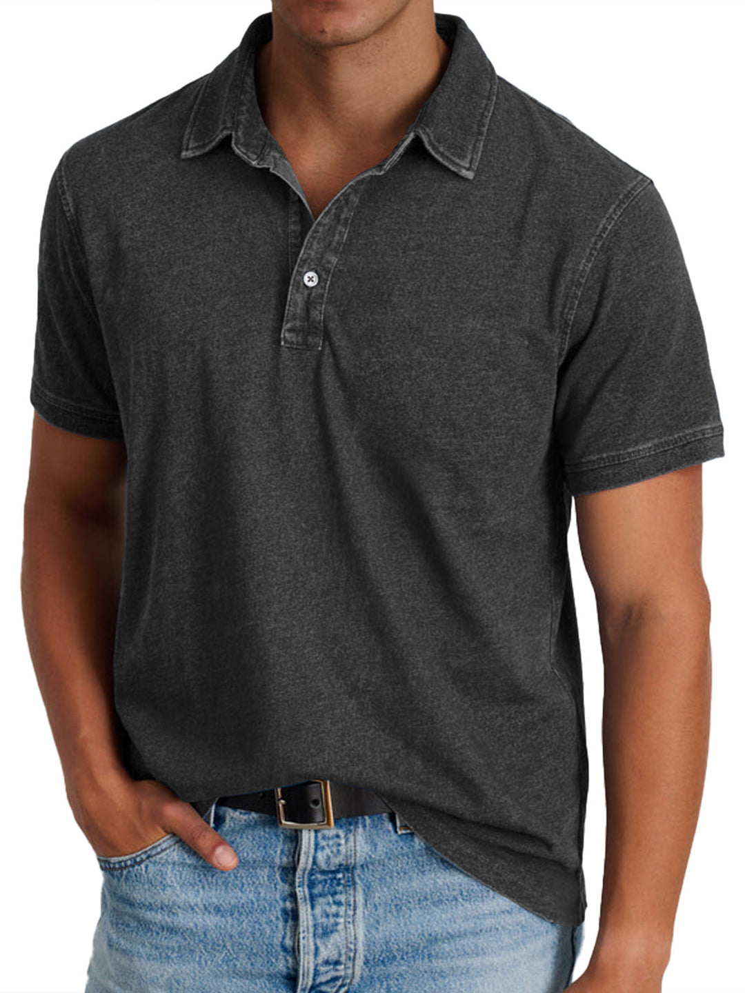 Élie | Polo avec collier pour hommes
