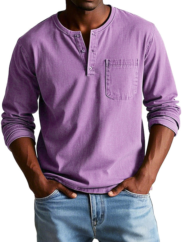 Laurent | Chemise Vintage à Manches Longues