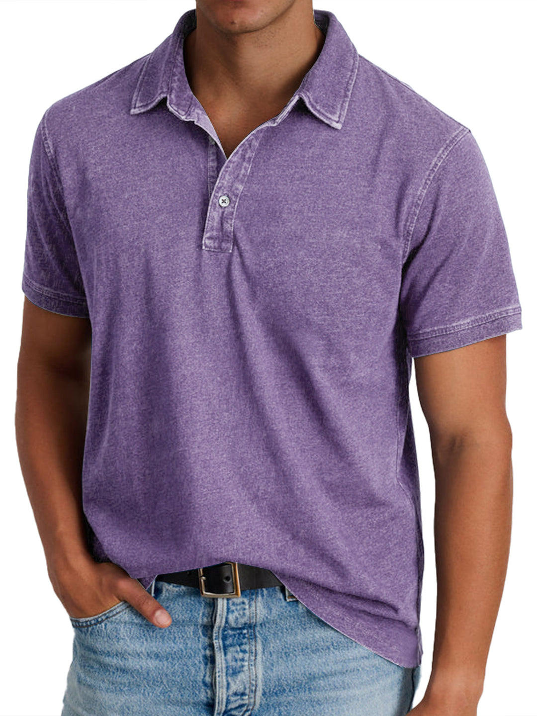 Élie | Polo avec collier pour hommes