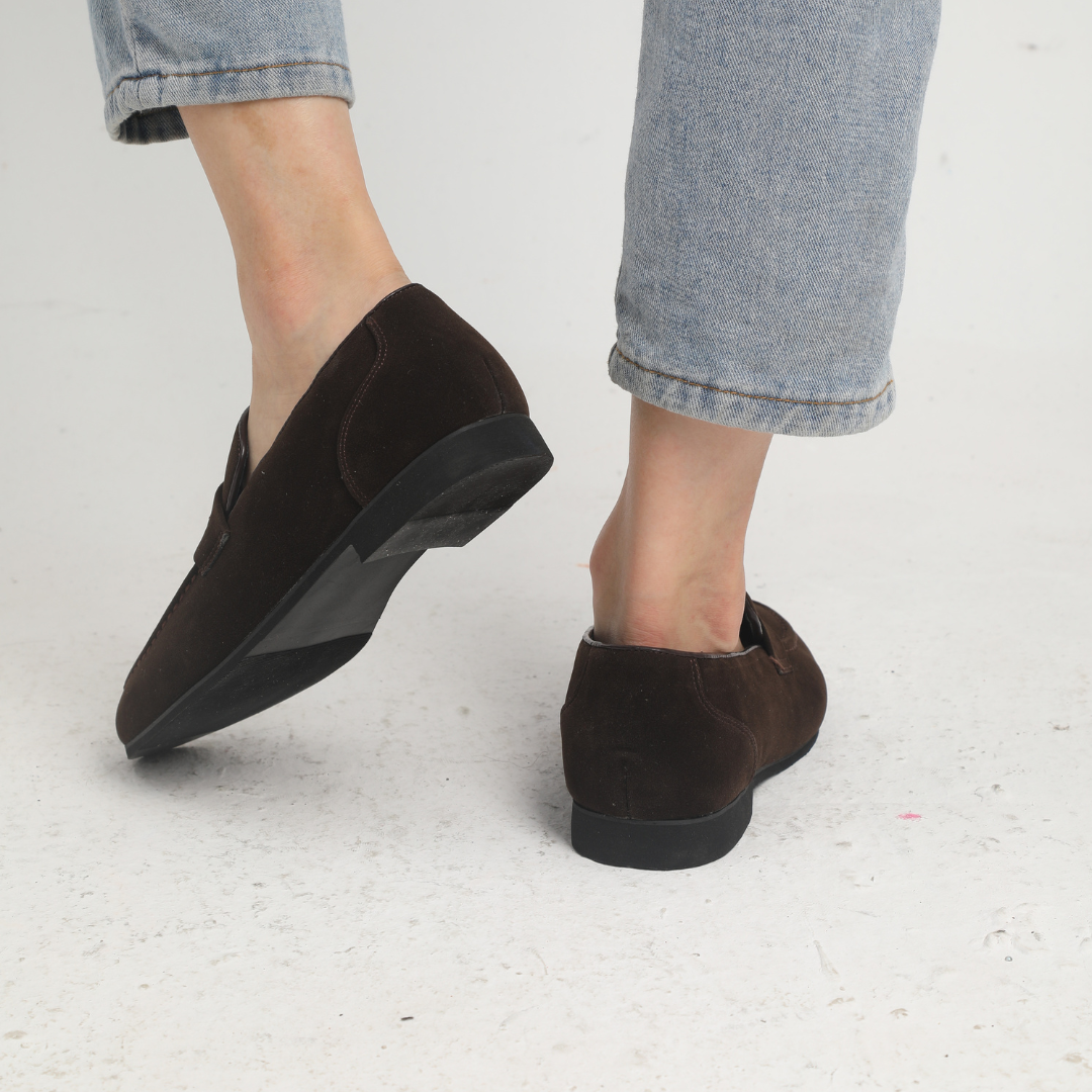 Thierry | Mocassins à brides en daim