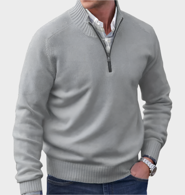Malik | Pull Élégant Avec Zip